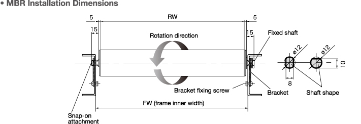 MBR Instalation Dimensions