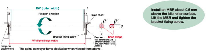 MBR Installation Dimensions / Brackets (supplied)